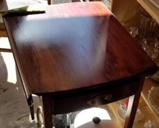 folding end table