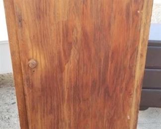 primitive cabinet with shelves inside