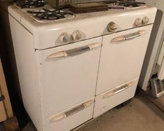 old enamel stove