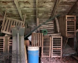 Chicken coupes nest boxes