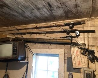 fishing rods and reels
