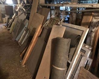 old windows and wood