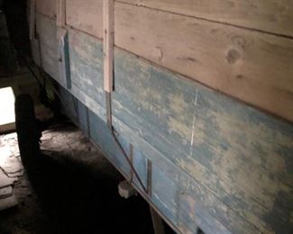 Several farm wagons and trailers