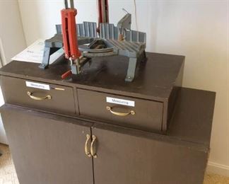 Craftsman miter box with attached cabinet https://ctbids.com/#!/description/share/254219