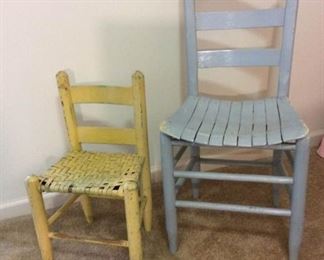 Pair of distressed chairs https://ctbids.com/#!/description/share/254180