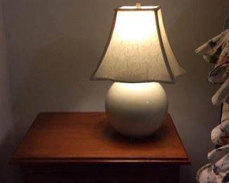 Round White Lamp https://ctbids.com/#!/description/share/254295