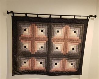 Custom-Made Amish Quilt on Quilt Rack https://ctbids.com/#!/description/share/254348