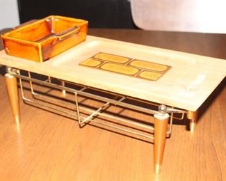 Wonderful miniature coffee table design cheese and cracker server.   REALLY SPECIAL 