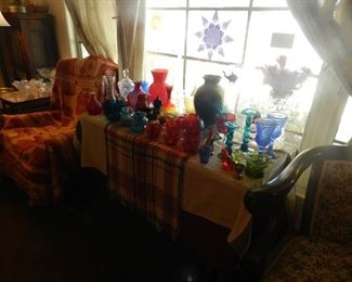 colored glassware