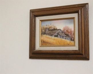Art – painting of barn