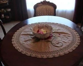 Hand embroidery Doily-Antique bowl
