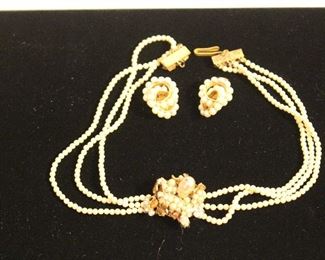 Costume Jewelry -Necklace and Earrings