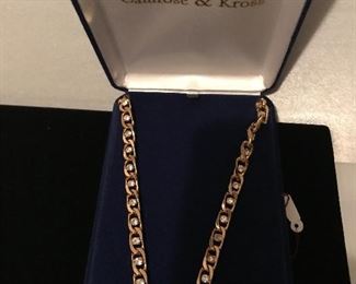 Camrose & Kross-necklace gold chain with rhinestones