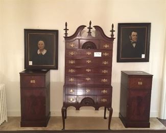 Beautiful chest and two storage cabinets.