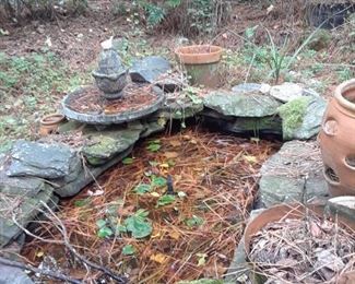 Another fountain or bird bath