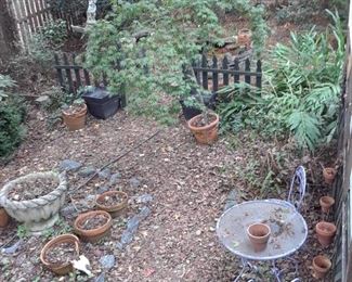 Garden full of outdoor accessories