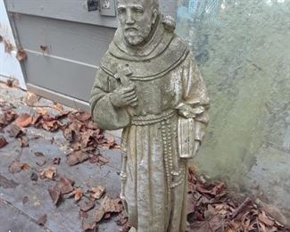 Concrete statue of St. Francis