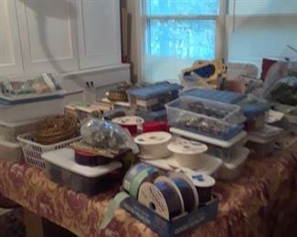 Ribbon, sewing notions and more
