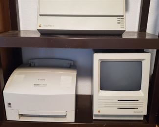 VINTAGE APPLE MACINTOSH SE COMPUTER  &  APPLE IMAGE WRITER II....CANON LBP 460 IMAGE PRINTER