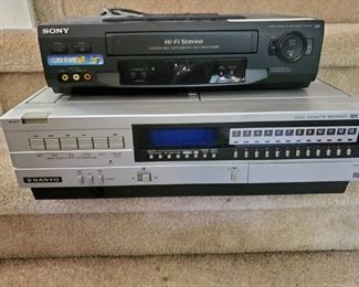 Sanyo Betamax Video Cassette Recorder VCR4400.....Sony SLV-N51  4-Head Hi-Fi VCR