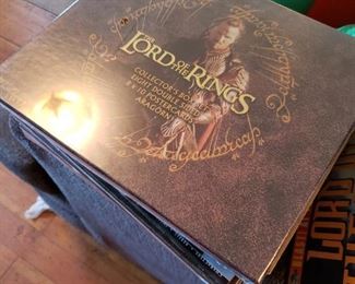A collection of Lord of the Rings and Star Wars Items