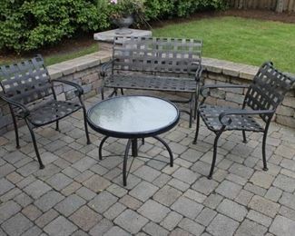 Heavy duty cast aluminum patio furniture