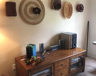 Low profile TV cabinet