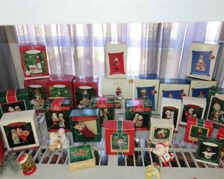 Hallmark Lighthouse, Santa & Mrs. Clause Ornaments
