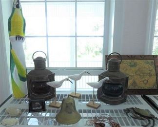 Brass Port & Starboard Oil Lanterns