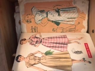 Vintage 1940s-50s sewing patterns