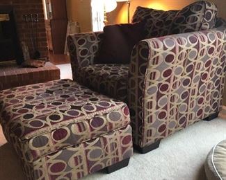 Club Chair and Ottoman