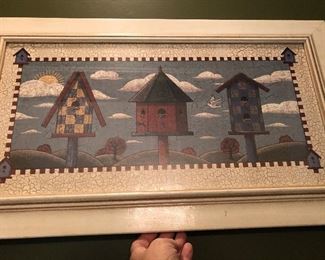 wall art bird houses