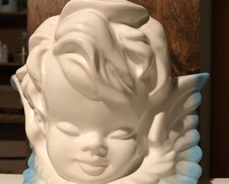 angel planter Hull Pottery