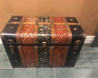 Beautiful embellished chest. Purchased at Round Top. Has great storage inside. Great condition $175