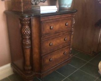 Beautiful chest with marble top  $300