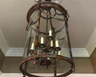 Entry Lantern Tall excellent condition  46 inches tall x 20 inches round  $250.00