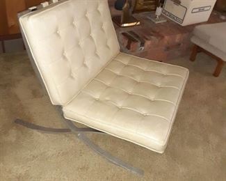 Mid-century Barcelona repro chair no brand name $395