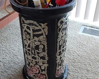 Vintage ceramic umbrella stand