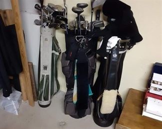 Men's right handed golf clubs Nike and Titleist