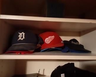 Detroit sports teams ball caps