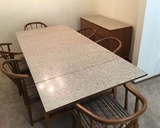 MidCentury Modern Table Chairs and Sideboard