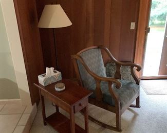 Rocking chair and side table