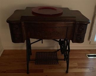 Antique treadle sewing machine 