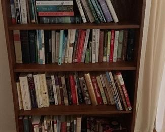 Non-fiction books and shelf 