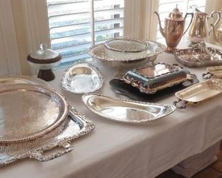 Silverplate serving ware