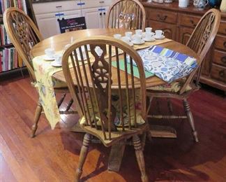 Breakfast area table and chairs