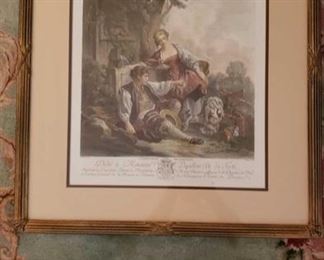 0166 Main Building Living Room framed lithograph profile