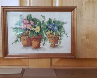 1264 Main Building Sun Room Framed Needle Work profile