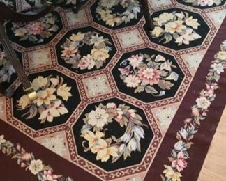 1630 Main Building Dining Room Rug needle point profile