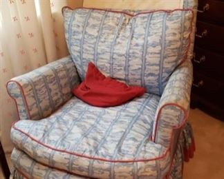 1889 Main Building Bedroom Upstairs Upholster chair profile